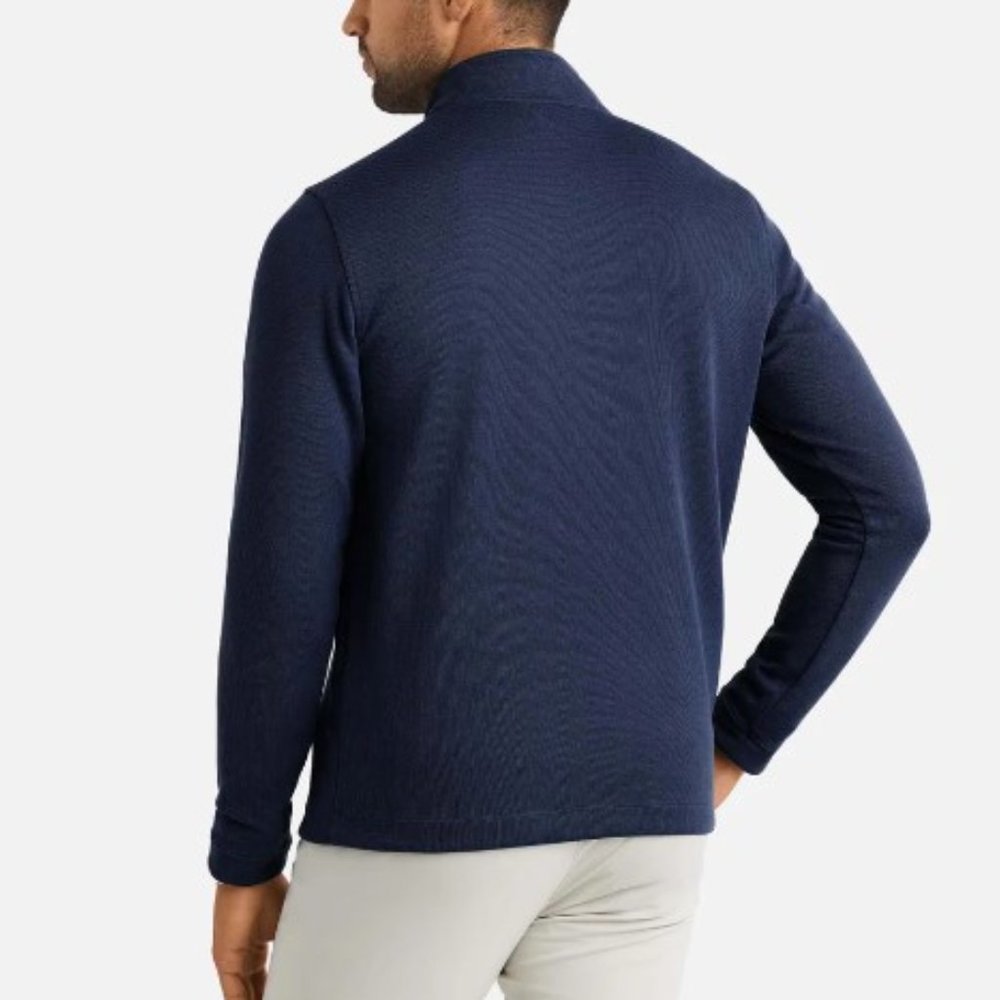 Rhone Commuter 1/4 Zip Pullover Trekking Navy Blue Men's NWT - Picture 4 of 10